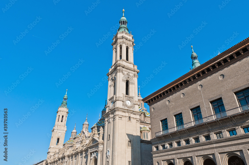 Our Lady of the Pillar Basilica at Zaragoza, Spain