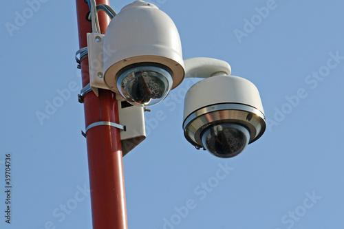 surveillance cameras and CCTV at the stadium