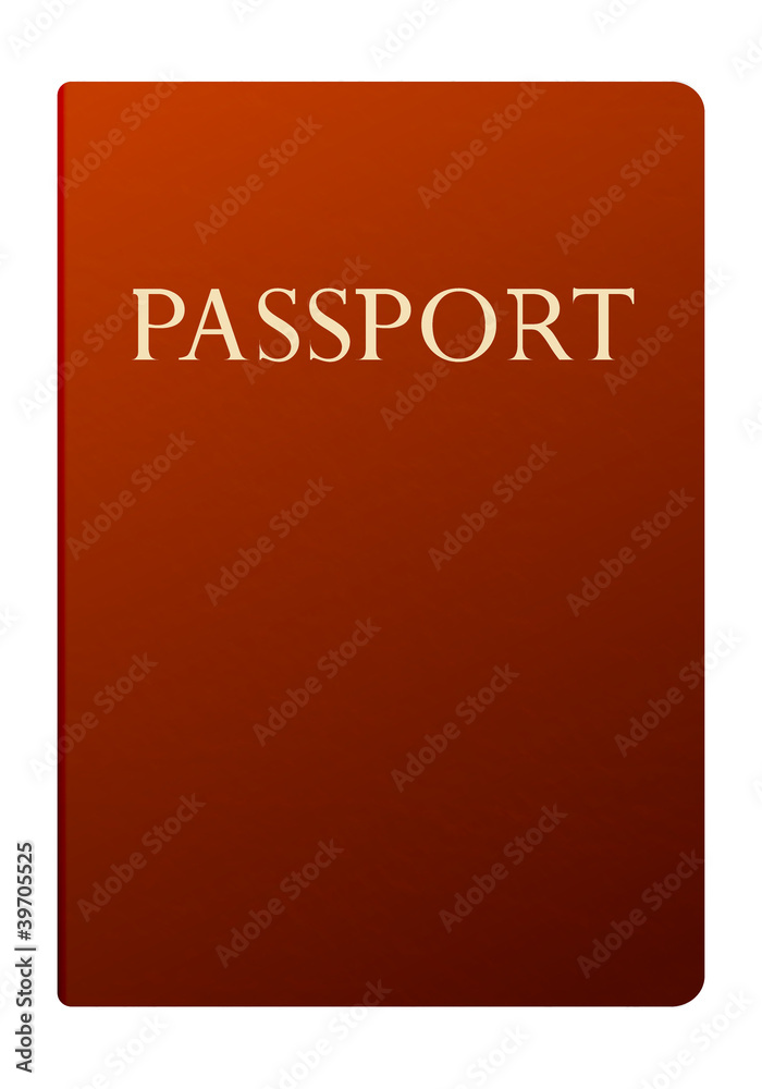 Vector passport isolated on white Vector passport isolated on white