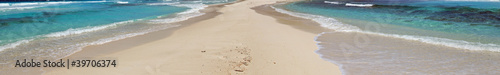 banc de sable sur l'océan indien