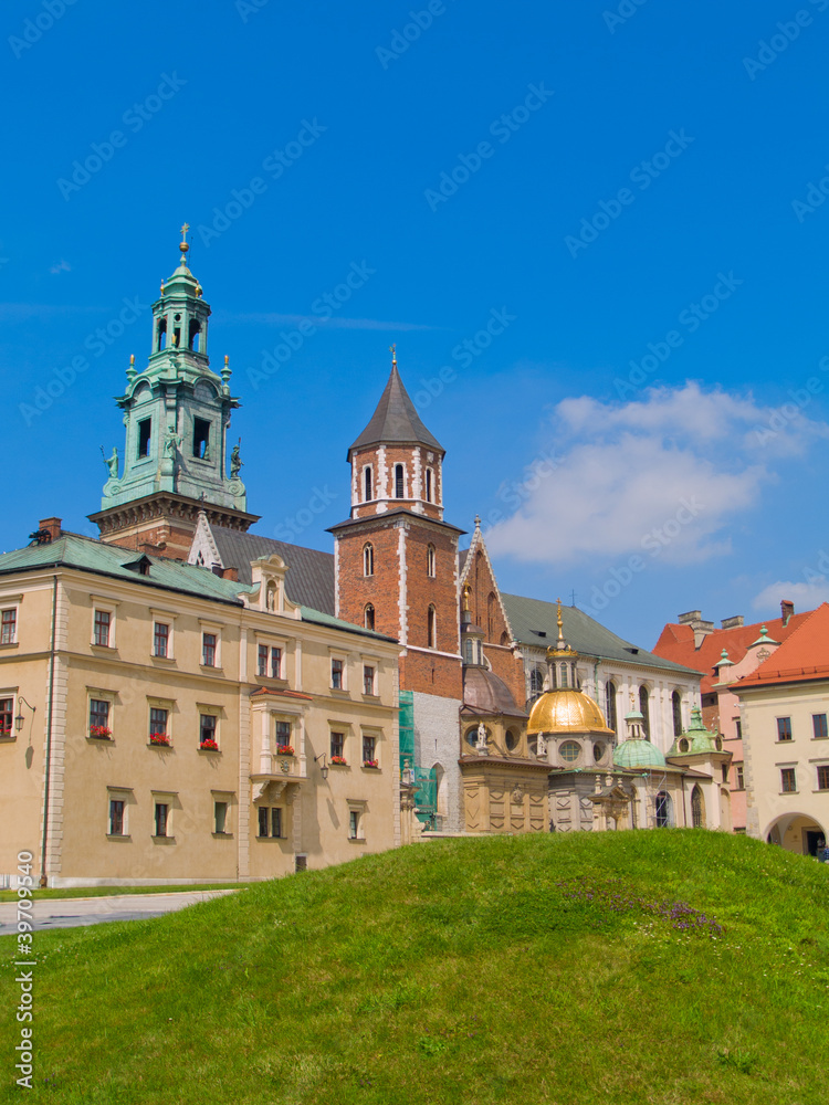 roal castle at Wawel hill, Krakow, Poland