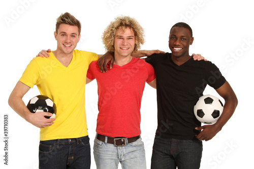 Gruppe von Fußballfans