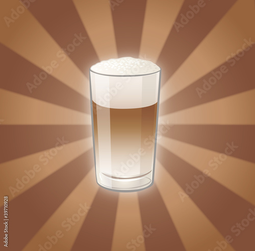 Latte Macchiato im Fokus