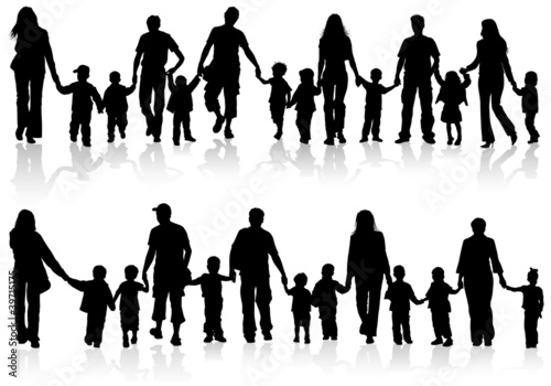 Collect family silhouettes