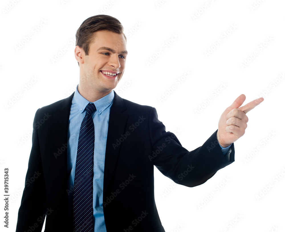 Adult caucasian male executive in business suit Adult caucasian male executive in business suit
