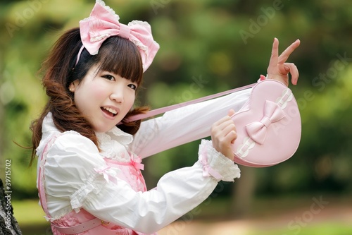 Canvas Print japanese fashion girl