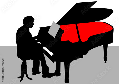 Man and piano