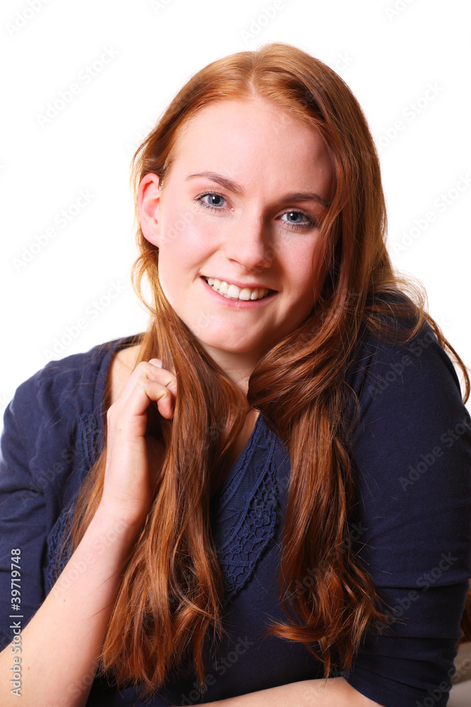 frau rote haare lächeln frau rote haare lächeln