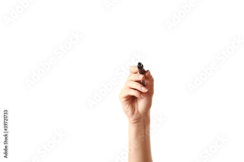 Hand with black marker