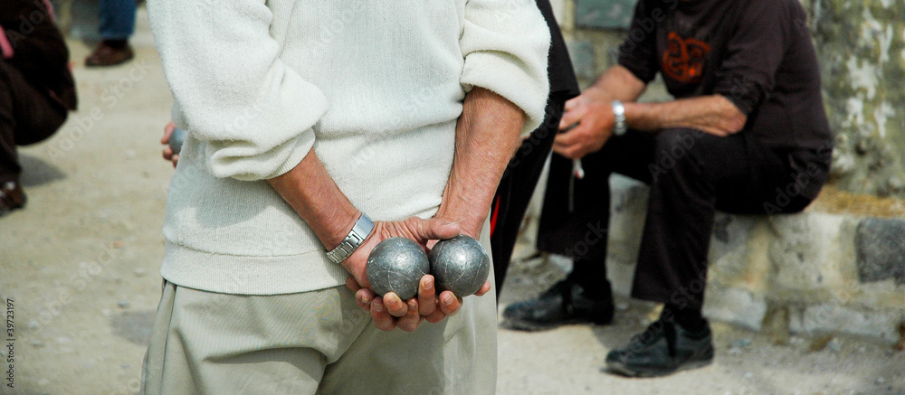 Fototapeta premium Boules (Petanque) game, French riviera