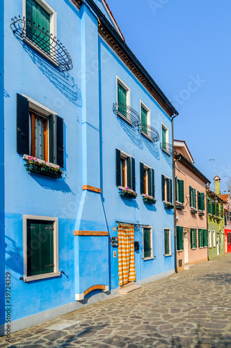 Colorful houses Burano. Italy