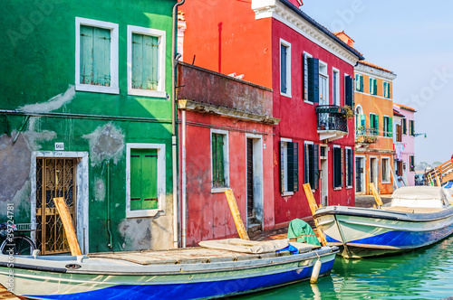 Fotografie Colorful houses Burano. Italy