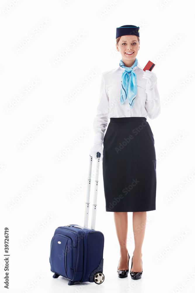 Stewardess isolated Stewardess isolated