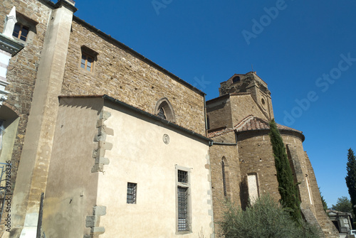 Tombs in spectacular Cemetery in Florence Italy