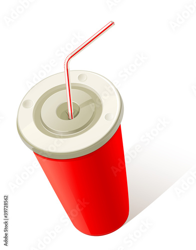 Red Cold Drink Cup