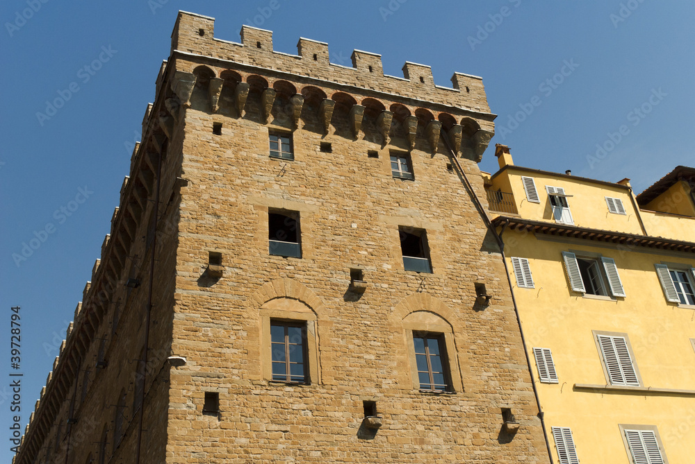 Fortified Building in Florence Italy