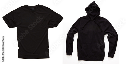 Black T-shirt design template