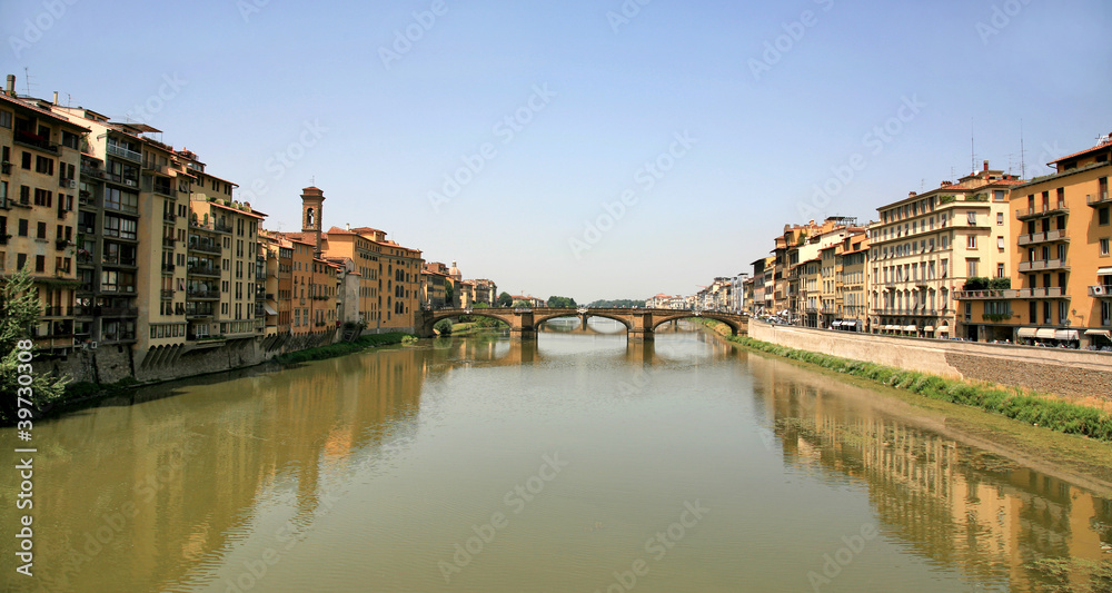 Ponte Vecchio over Arno River Florence Italy