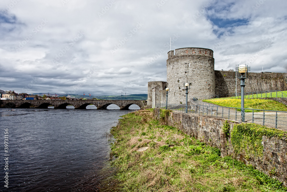 King John castle in Limerick - Ireland.