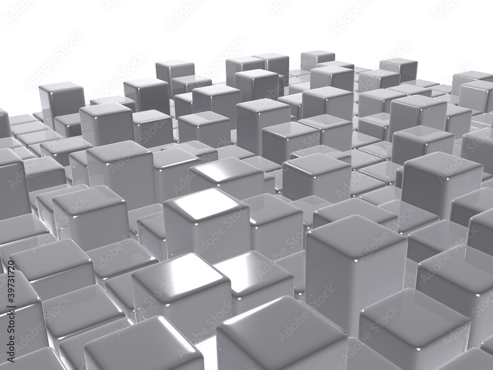 3d abstract background glossy grey cubes 3d abstract background glossy grey cubes