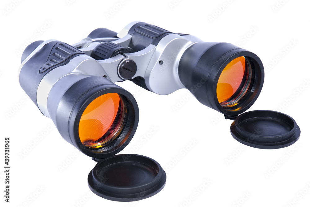 Binoculars isolated on white