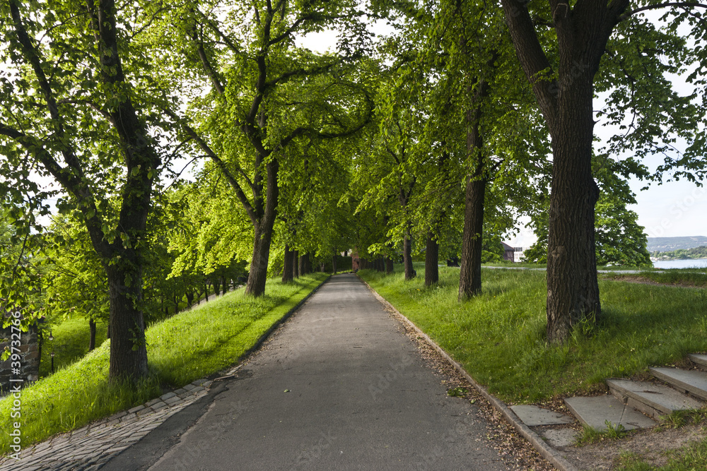 Pathway at Akershus Festning in Oslo