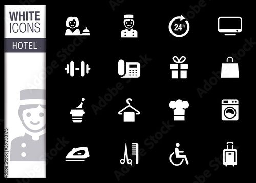 White - hotel icons