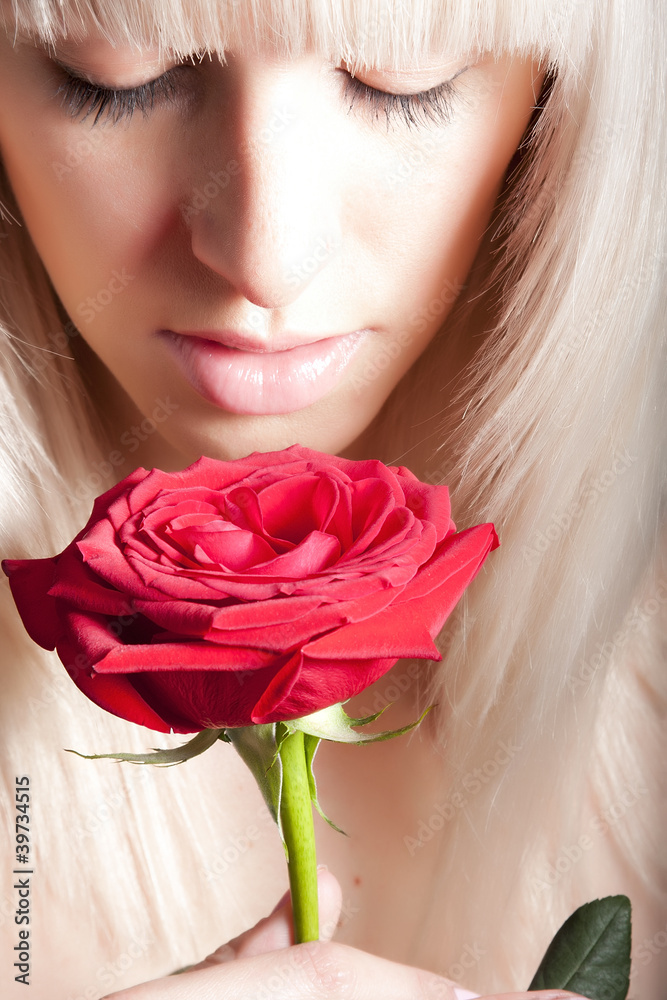 Woman with a rose Woman with a rose
