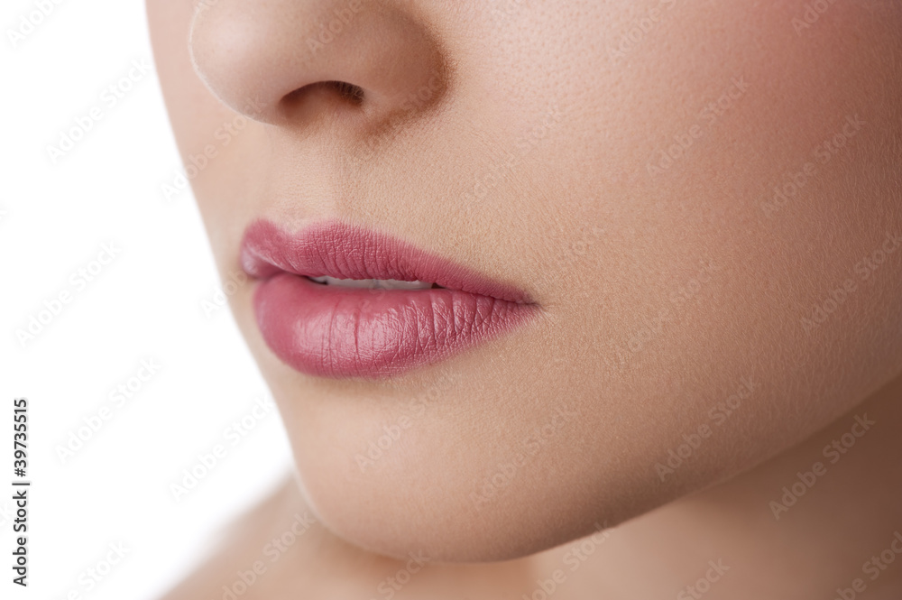 natural lips close up natural lips close up