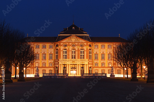 Schloss Bruchsal bei Nacht