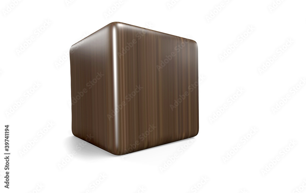 Fototapeta premium Holzwürfel - dunkel