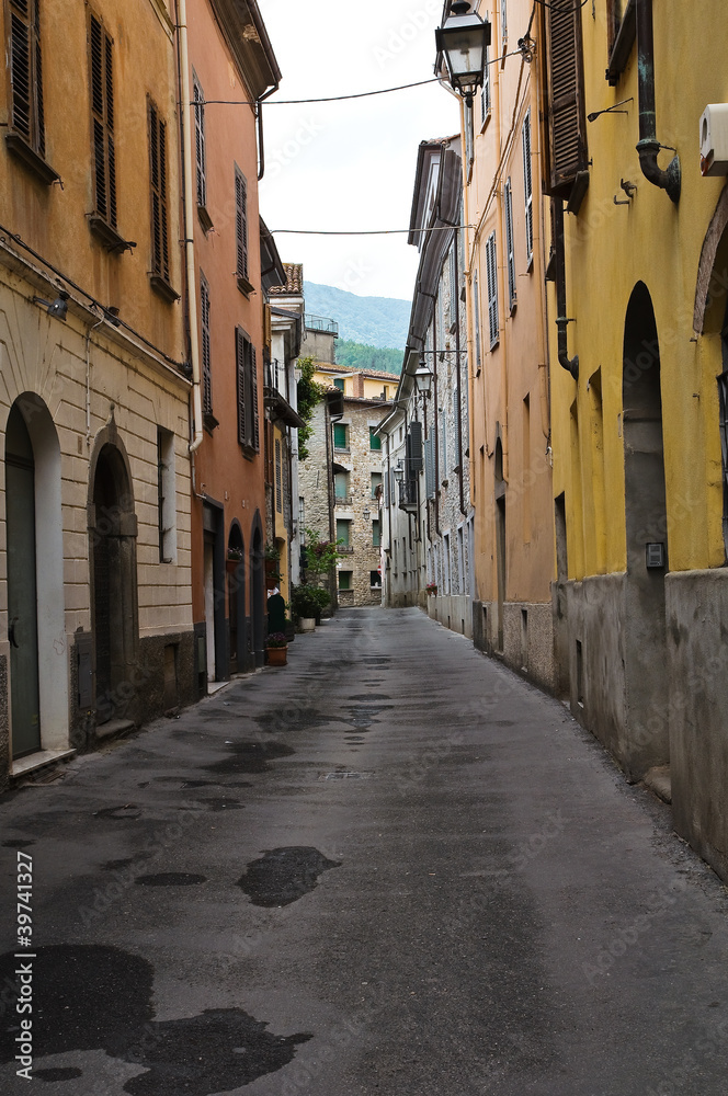 Alleyway. Bobbio. Emilia-Romagna. Italy.