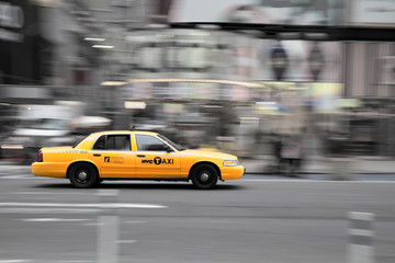 Sierkussen New York taxi New York taxi in stadsverkeer  © Jan Schuler