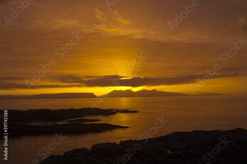 Sunset, Rum, Inner Hebrides, Scotland