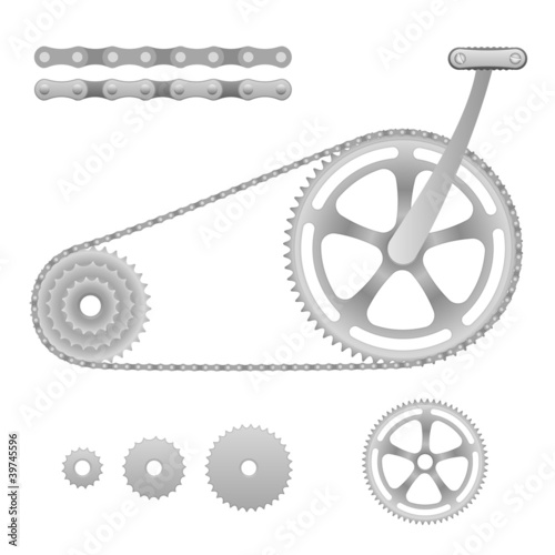 Vector bicycle gear