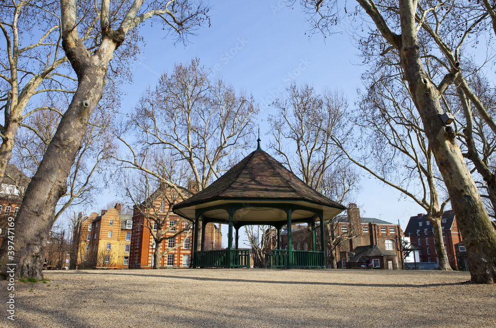 Obraz premium The Bandstand in Arnold Circus and the Boundary Estate in London
