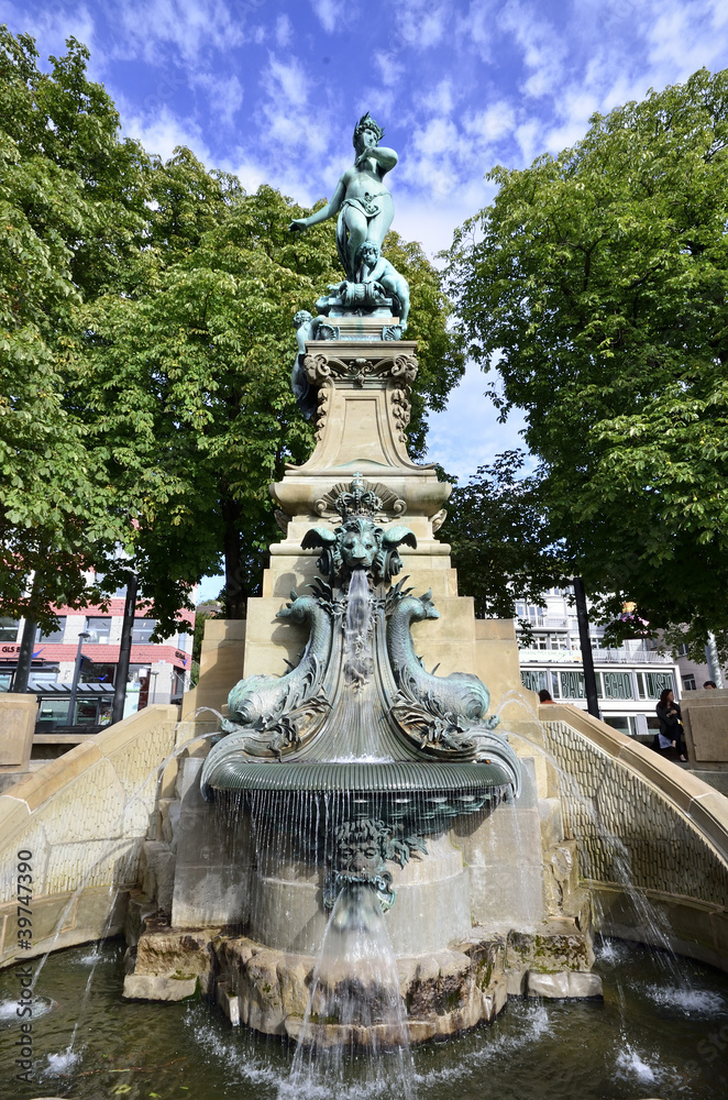 Obraz premium Stuttgart Galateabrunnen