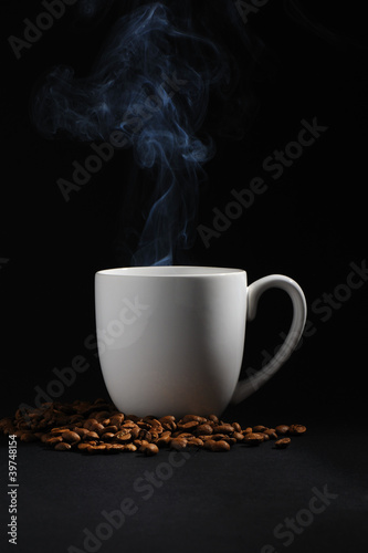 Coffe with smoke