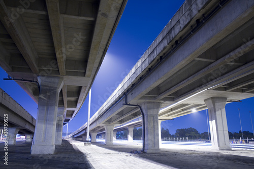 elevated express way at night time