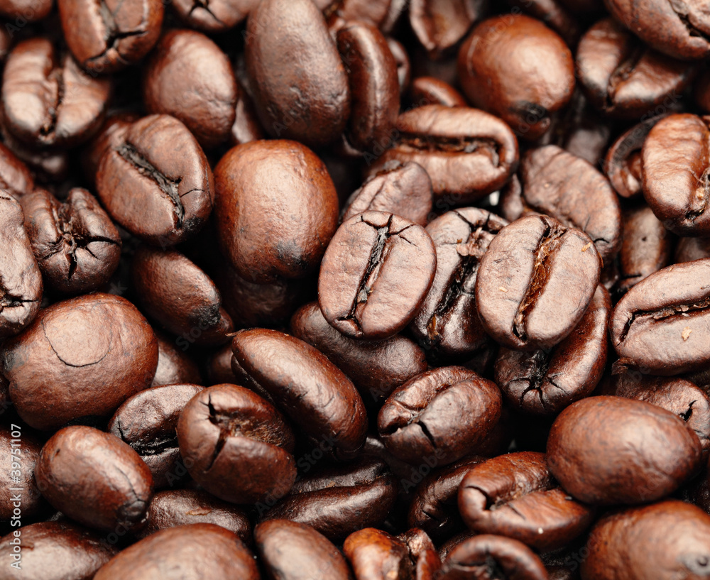 Fototapeta premium coffee bean closeup