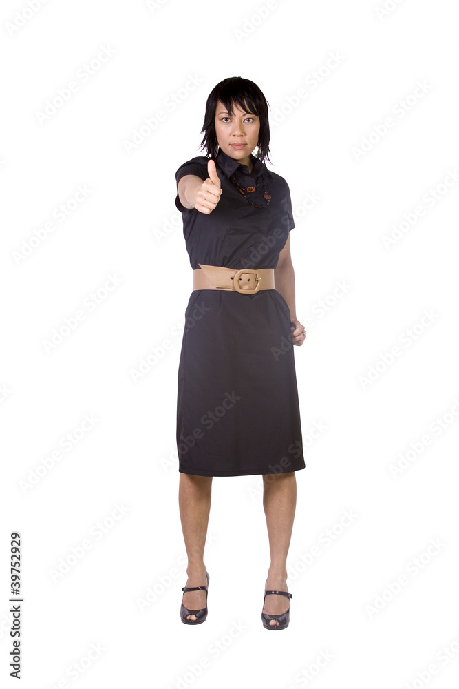 Beautiful Asian - Hispanic Girl Giving the Thumbs Up Beautiful Asian - Hispanic Girl Giving the Thumbs Up