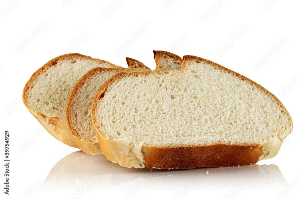 Bread on a white background. Bread on a white background.