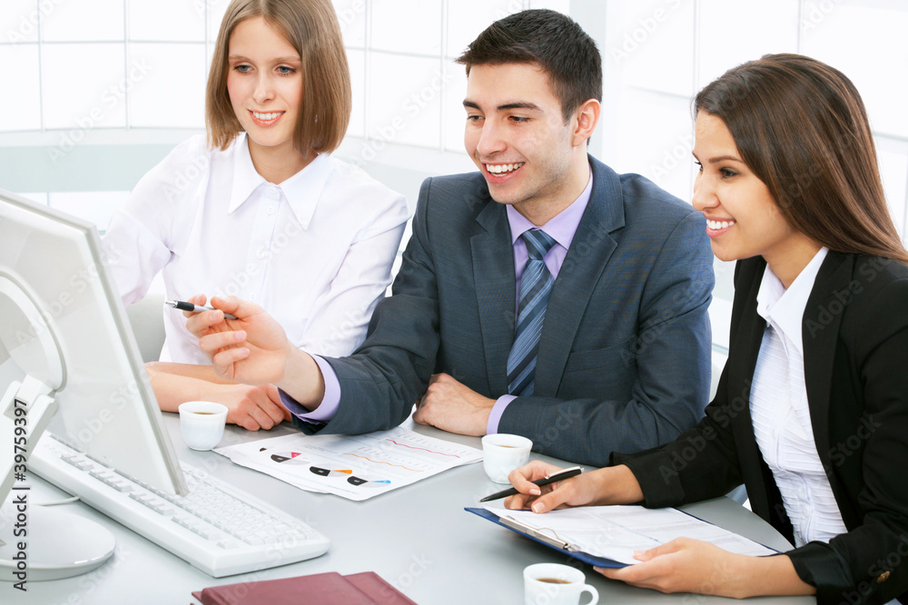 Fototapeta premium Business partners