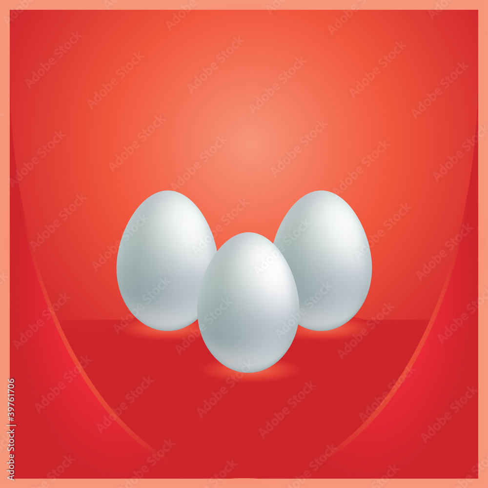 Vector Easter Background with Eggs Vector Easter Background with Eggs