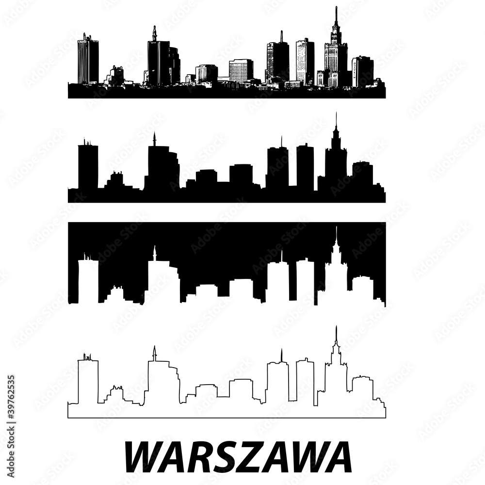 Naklejka premium Warszawa