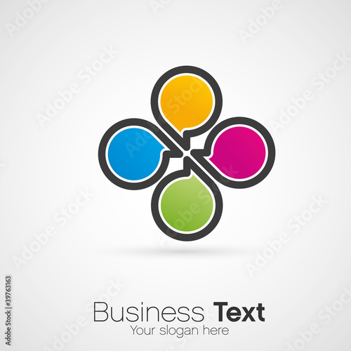 logo agence de communication, bulles de dialogue