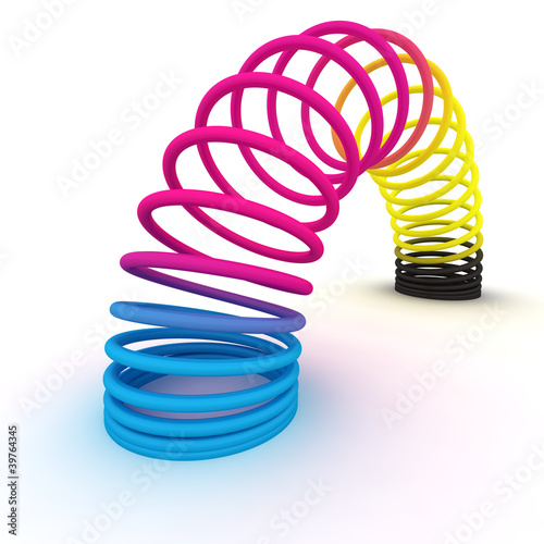 Spring of CMYK colors