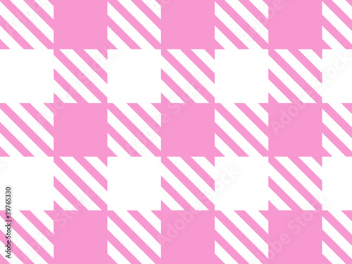 Tableau sur toile Pattern Carreaux Roses