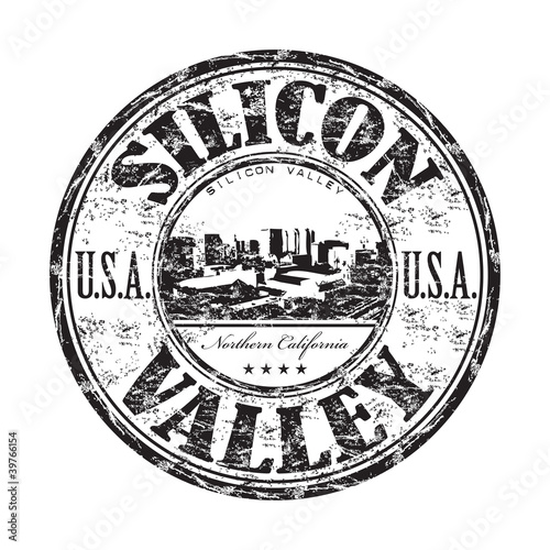 Silicon Valley grunge rubber stamp