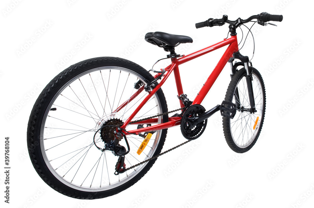 bicycle on white background